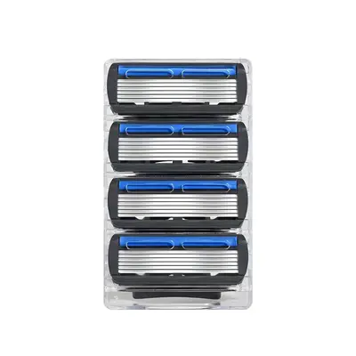6-Layer Manual Razor Blades, Wet Shaving Body Razor - 7