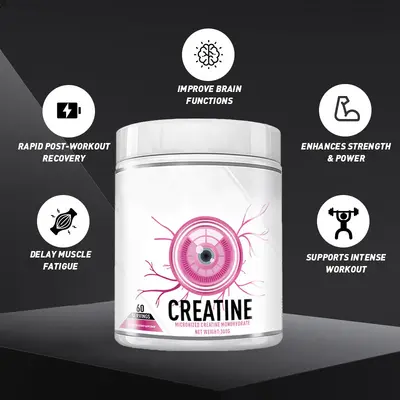 GMP工厂外贸TK爆款Creatine3RDParty Tested健身肌酸粉膳食补充剂
