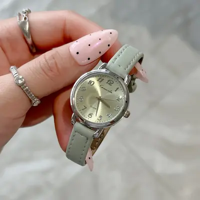 Kamelya Çiçekli Kadın Kol Saati, Küçük Kadran, Minimalist