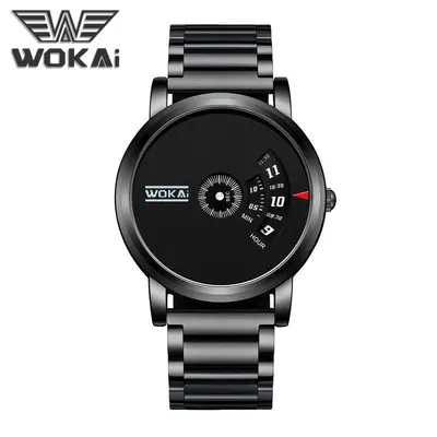 Waterproof Mens Quartz Watch, Stainless Steel, for Couples
