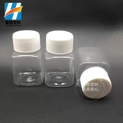 30 ml quadratische transparente Perlen-Aufbewahrungsflasche, Bastel-Werkzeugbox