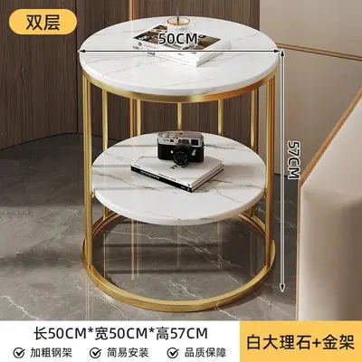 Modern Minimalist Bedside Table Light Luxury Storage Cabinet - 11