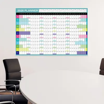 2026 Full-Year English Wall Calendar Minimalist Planner - 5