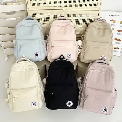 Korean-Style Women's Schoolbag, Lightweight Backpack for High School Students - 5
