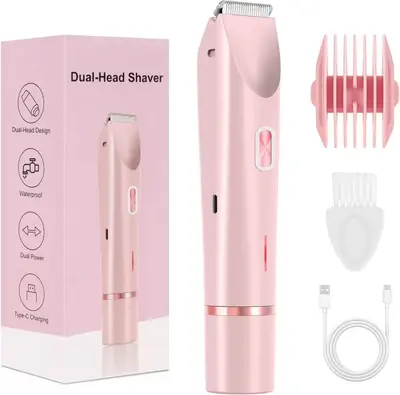 Women's Electric Shaver and Epilator, Dual-Head, for Body and Intimate Areas - 7