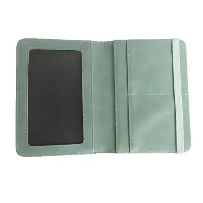 Passport Holder with Integrated AirTag European American Style Passport Storage Bag High Elastic Adjustable Strap Design Travel Document Case