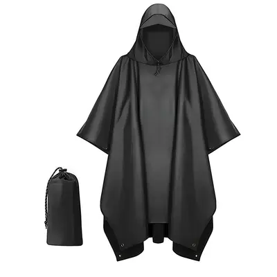 3-in-1 çok işlevli yağmur pelerini, kamp çadırı kumaşı, yetişkinler için outdoor - 12