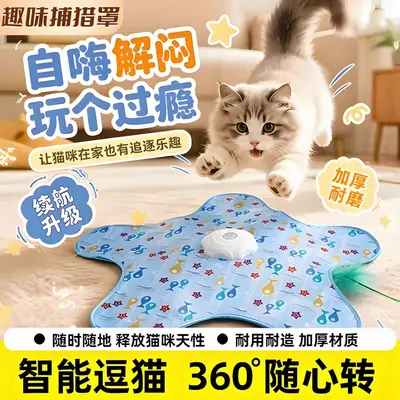 Automatic Interactive Cat Toy, Pentagram Star Design, Smart Self-Play - 2