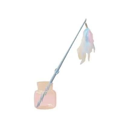 Cactus Feather Cat Wand, Interactive Indoor Cat Toy - 6