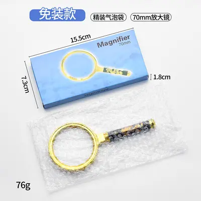 80 mm Ejderha Saplı Büyüteç, 10 Kat Büyütme, Hediyelik - 7