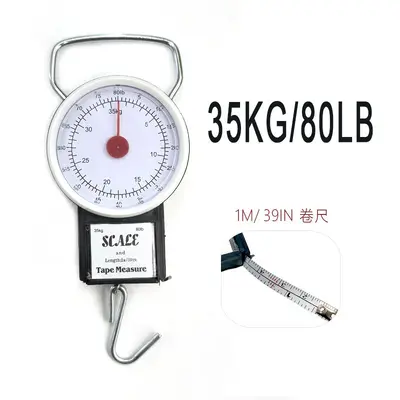 Tragbare Handwaage mit Federschleifer 22/35 kg Haushalts-Mechanische Hängewaage Hängewaage Geschenk kleine Hängewaage Gepäckwaage - 9