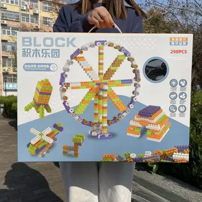 Çocuk Mini Yapı Blokları, Büyük Parça, Anaokulu Eğitici Oyuncak - 2