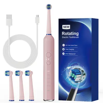 Rotating Electric Toothbrush, Wireless Ultrasonic, Long Battery Life - 9