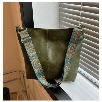 Avrupa ve Amerikan yeni moda taşınabilir omuz crossbody büyük kapasiteli kova çanta saf renk pu moda omuz kadın çantası satışa hazır - 8