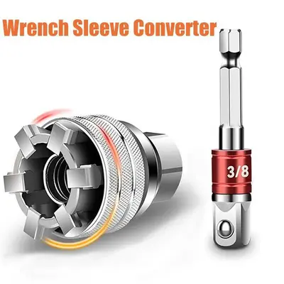 Electric Wrench Socket Adapter for 3/8-3/4" Drive, 10-19 mm