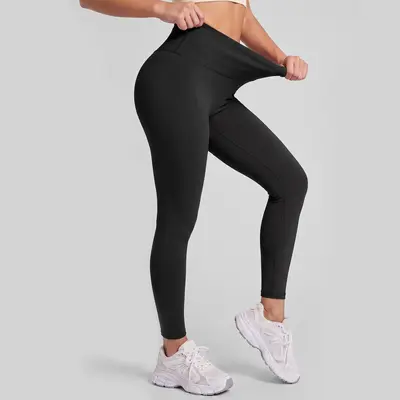 Dikişsiz Yüksek Belli Yoga Taytı, Kalça Kaldırıcı, Yüksek Esneklik - 11