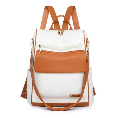 Damenrucksack mit großem Fassungsvermögen, PU-Leder - 6