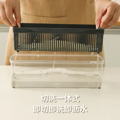 Multifunctional vegetable cutter with shredder, julienne and slicer - 4