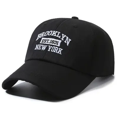 Korean Style Embroidered Letter Soft Top Baseball Cap Unisex Youth Couple Student Duck Bill Hat Japanese Vintage Sun Visor Cap - 7