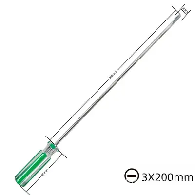 Manyetik 3x200mm ince çapraz şekilli tornavida, fan tornavidası, küçük cihaz kabuğu sökme ve tamir aleti. - 8