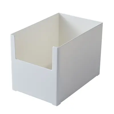 Japanischer Küchenschrank Aufbewahrungsschublade für verschiedene Gegenstände Kunststoff-Organizer-Box Kosmetik-Masken-Aufbewahrungsbox mit aufrechtem Öffnungswinkel - 6