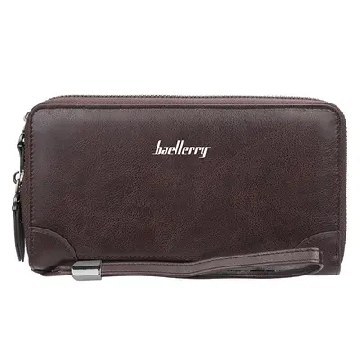 Herren-Handtasche mit doppeltem Reißverschluss und Handyfach - 8