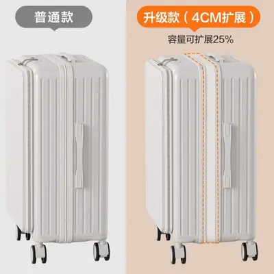 Expandable Side-Opening Suitcase with Combination Lock, Deep Compartment - 5