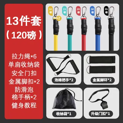 Multifunctional Black Resistance Band for Men, Door-Mounted, Home Fitness - 7