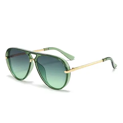 Retro Double-Bridge Large Frame Toad Sunglasses for Cycling - 10