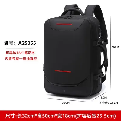 Men's Vacuum Compression Business Backpack with Laptop Compartment - 8
