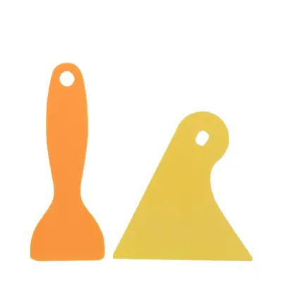 Yellow Rubber Scraper for Car Window Film Installation, Film-Safe