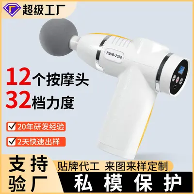 Rechargeable Mini Fascia Gun for Men, 12 Massage Heads - 1