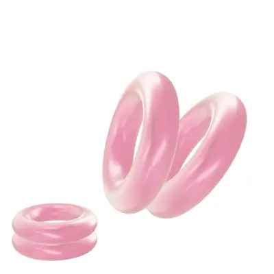 Men's Vibrating Penis Ring, Time Delay, Transparent Multi-Color - 12
