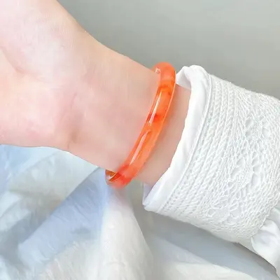 Pembe bilezik çin tarzı lychee jöle tasarım - 9