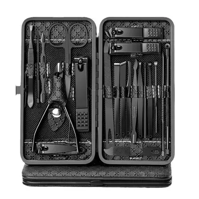 Amazon sınır ötesi manikür ve manikür alet seti kulak kepçesi tırnak makası manikür ve pedikür hediye 21 parçalı set