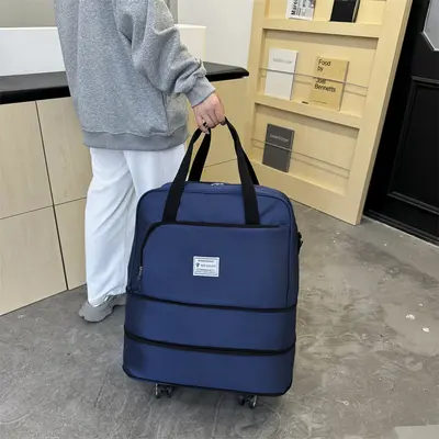 Expandable travel bag, large capacity airline luggage - 3