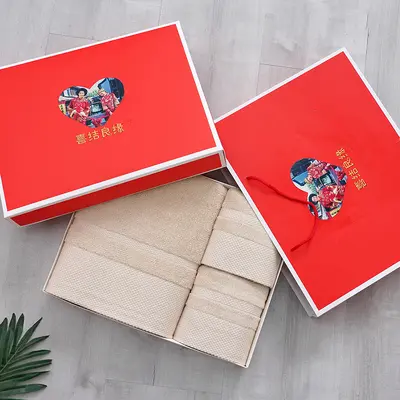 32er Baumwoll-Handtuch-Set, Badetuch, 3-teilig, Geschenkbox - 12