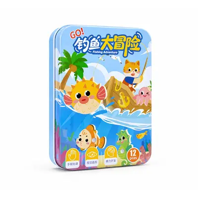 Tragbares Fisch-Angelspiel für Kinder 3-6 Jahre