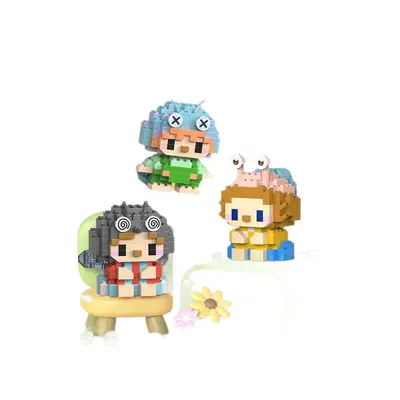 Bee Building Blocks Set with Insect Elf Figures, Children's Assembly Toy - 6