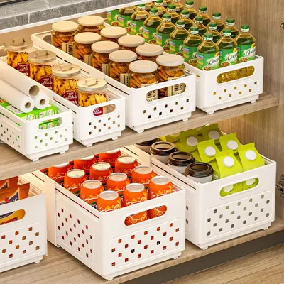 Ausziehbare Kunststoff-Küchenbox mit Ablöchern - 2