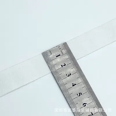 Spandex-Elastikband, Schwarz-Weiß gepunktet, 3-7 mm