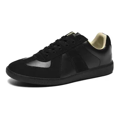 Herren Retro-Lederschuhe, echtes Leder, niedriger Schaft - 5