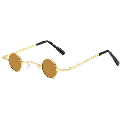 Men's Round Retro Small-Frame Sunglasses - 13