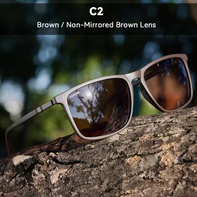 KDEAM New Large Size Square Polarized Sunglasses Outdoor UV Protection Fishing Driving Glasses KD705-PLUS - 8