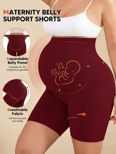 Umstands-Sportleggings, Hochbund, schnelltrocknend, Capri-Länge - 7