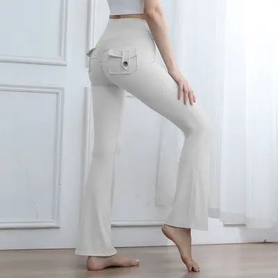 Women's Yoga Pants with Cargo Pockets, High-Waist, Quick-Dry - 10