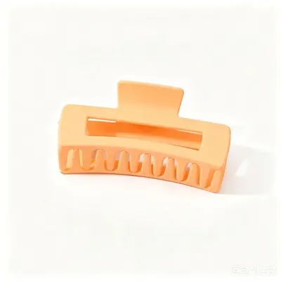 Cross-border large grip matte hair clip women bun clip square hair barrette back of head hair accessory shark clip wholesale - 12
