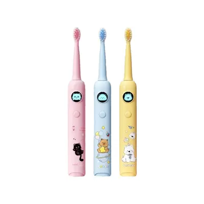 Electric Toothbrush for Kids Aged 6-12, Rechargeable with Color Screen - 6