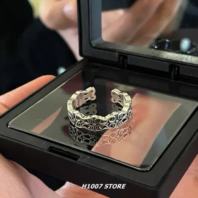 Bestseller Großhandel minimalistischer eleganter Zirkon-Ring für Damen mit ausgefallener Designeraura, verstellbare offene Spannringform, Perlen-Handschmuck