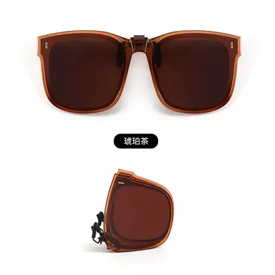 Foldable Polarized Clip-On Sunglasses, UV400 Protection - 6